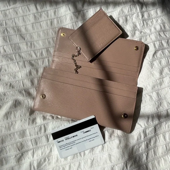 Prada Cammeo Leather Wallet